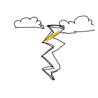 lightning bolt drawing by howl in Artbitrator