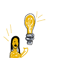 light bulb moment drawing by meko in Artbitrator