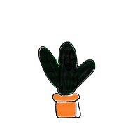dancing cactus drawing by meko in Artbitrator