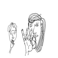 hand on chin drawing by guest-4gig3jtay in Artbitrator