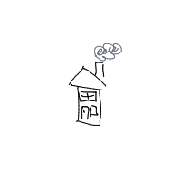 house with chimney drawing by guest-aq50v0rwr in Artbitrator