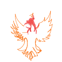 phoenix in flight drawing by Vincent Anthony in Artbitrator