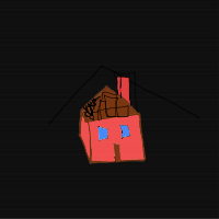 house with chimney drawing by vinny in Artbitrator