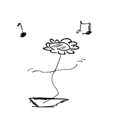 flower dancing drawing by adzwinz123 in Artbitrator
