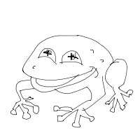 happy frog drawing by dystq in Artbitrator