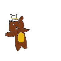 bear with a hat drawing by dystq in Artbitrator