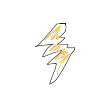 lightning bolt drawing by moderator in Artbitrator