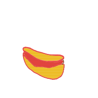 hot dog drawing by dannywhat53 in Artbitrator