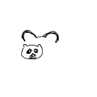 panda eating bamboo drawing by mamalezigg in Artbitrator