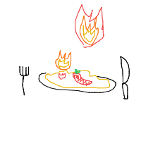 spicy food drawing by guest-6viz74dbr in Artbitrator