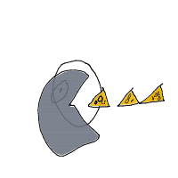 moon eating cheese drawing by guest-gn20d7nbm in Artbitrator