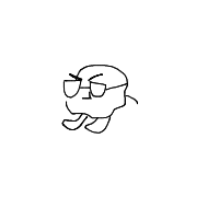 rock with sunglasses drawing by guest-lwkpzbzzm in Artbitrator