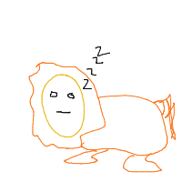 sleeping lion drawing by guest-rk9zinloa in Artbitrator
