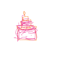 birthday cake drawing by guest-rk9zinloa in Artbitrator
