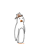 penguin with a hat drawing by guest-ndnur918c in Artbitrator