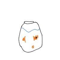 fish in bowl drawing by e_beast in Artbitrator