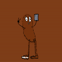 bigfoot taking selfie drawing by guest-8lso8a210 in Artbitrator