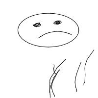 sad face drawing by guest-doif7bf7o in Artbitrator