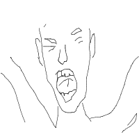yawning drawing by guest-oggtulstb in Artbitrator