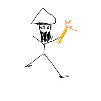 wizard casting spell drawing by guest-si52asscu in Artbitrator