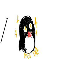 excited penguin drawing by guest-krj75at36 in Artbitrator