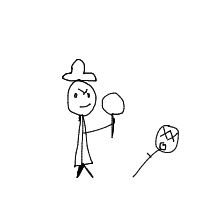 detective with magnifying glass drawing by norad1122 in Artbitrator