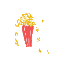 popcorn overflowing drawing by norad1122 in Artbitrator