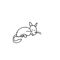 sleeping cat drawing by guest-jxyi0fwe7 in Artbitrator