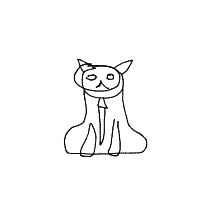 cat with tie drawing by guest-v23yeoq5p in Artbitrator
