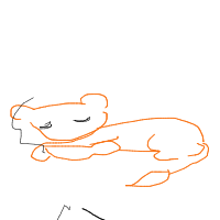 sleeping lion drawing by guest-9vvx8o6at in Artbitrator