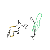 cat vs cucumber drawing by guest-zsef4ea56 in Artbitrator