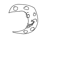 moon smiling drawing by guest-pek31xge8 in Artbitrator