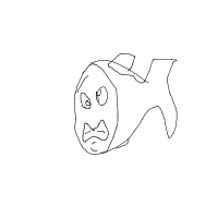 grumpy fish drawing by guest-jvfqsunmo in Artbitrator