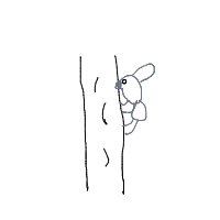 koala hugging tree drawing by guest-kafgv0gqq in Artbitrator