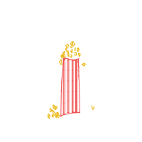 popcorn overflowing drawing by g0d_g4m3r644 in Artbitrator