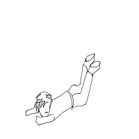 person falling over drawing by adelline in Artbitrator