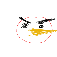 angry bird drawing by fross in Artbitrator