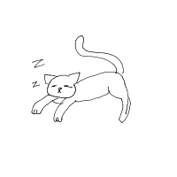 sleeping cat drawing by guest-ngnjkpjfv in Artbitrator