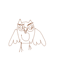confused owl drawing by guest-ngnjkpjfv in Artbitrator