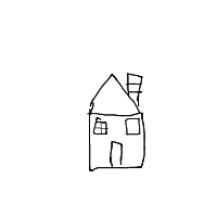 house with chimney drawing by guest-m6pjpdg61 in Artbitrator