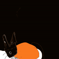 sleeping cat drawing by aerialshere in Artbitrator