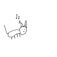 sleeping cat drawing by guest-fm6lye26v in Artbitrator