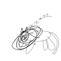 sleeping cat drawing by guest-tguhqcrs9 in Artbitrator