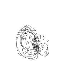 moon eating cheese drawing by manrayman in Artbitrator