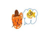 a cat with a hat dreaming about fish with a thought bubble drawing by player-piur9nww9 in Artbitrator