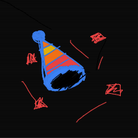 party hat drawing by guest-fg9ls1h42 in Artbitrator