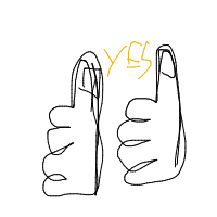 thumbs up drawing by guest-xtyn1yd1z in Artbitrator