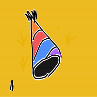 party hat drawing by guest-xtyn1yd1z in Artbitrator