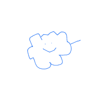 cloud with face drawing by victoria in Artbitrator
