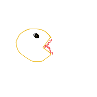 pac-man drawing by jjhgqgrtyu in Artbitrator